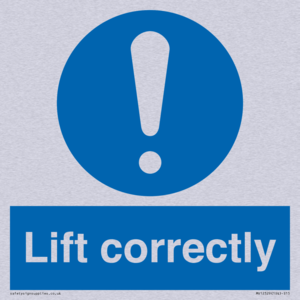 Lift correctly sign